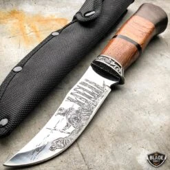 N/A 9'' Hunting Survival Skinner Fishing Fixed Blade W/ Wood Handle