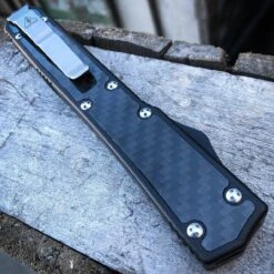 N/A 10.5'' Carbon Fiber Assailant Out The Front OTF Knife -BLADE ADDICT Sales n a pocket knives 10 5 carbon fiber assailant out the front otf knife 13712001761368