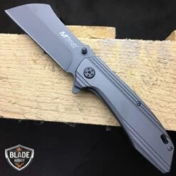 N/A 2 PC M-TECH TACTICAL Spring Assisted Open Pocket CLEAVER RAZORFolding Knife -BLADE ADDICT Sales n a pocket knives 2 pc m tech tactical spring assisted open pocket cleaver razor folding knife 13711935537240