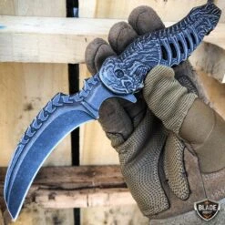 N/A 8.25'' Spring Assisted Folding Blade TACTICAL DEATH CLAW Pocket Knife GRIM REAPER -BLADE ADDICT Sales n a pocket knives 8 25 spring assisted folding blade tactical death claw pocket knife grim reaper 13711975252056