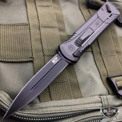 N/A M&P OTF Spring Assisted Spear Point Knife Gray -BLADE ADDICT Sales n a pocket knives m p otf spring assisted spear point knife gray 13711977939032