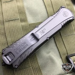 N/A M&P OTF Spring Assisted Spear Point Knife Gray -BLADE ADDICT Sales n a pocket knives m p otf spring assisted spear point knife gray 13711978004568