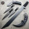 N/A 6PC BLACK TACTICAL FLASH SALE SET -BLADE ADDICT Sales n a tactical set 6pc black tactical flash sale set 13712004317272