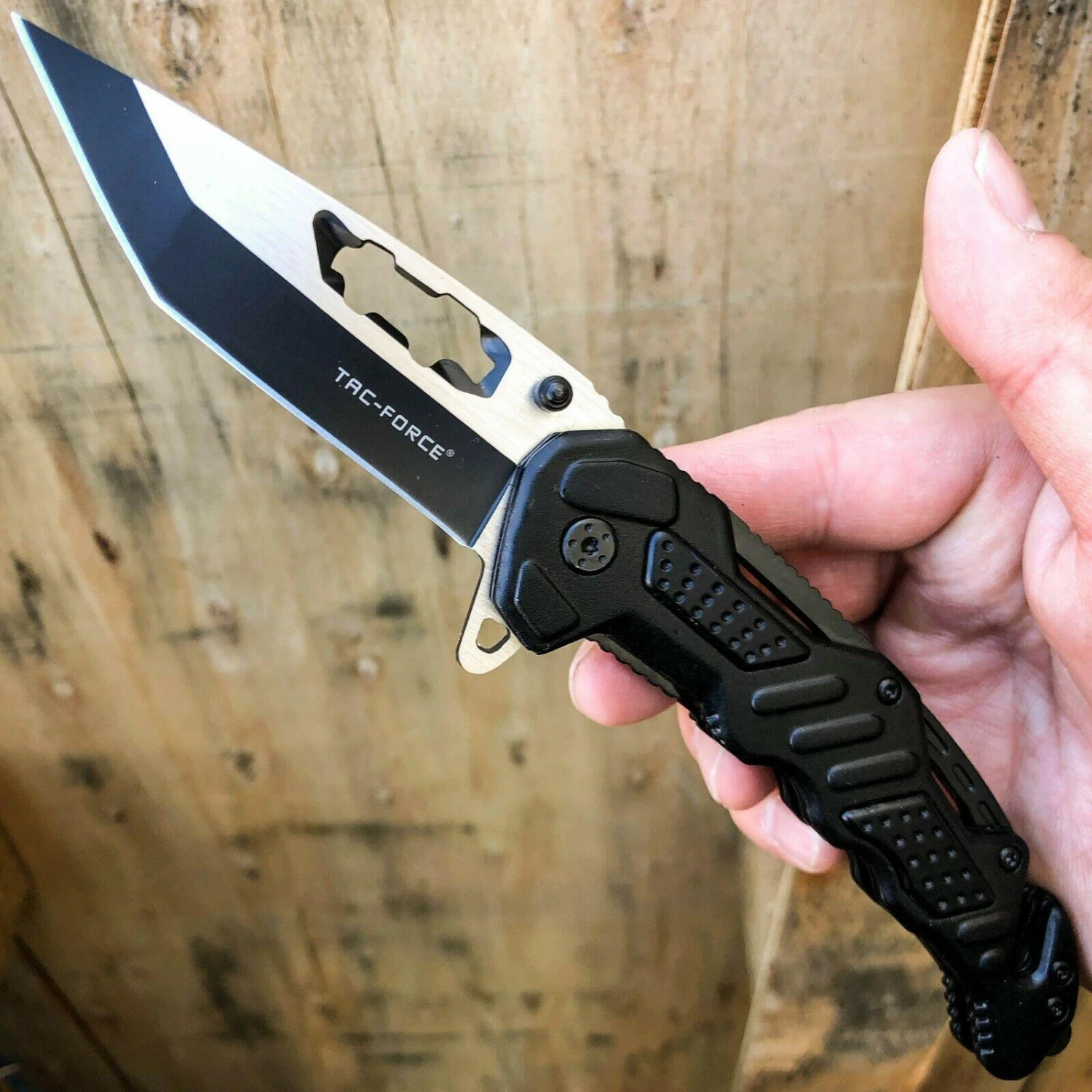 8.25" Tac-Force TANTO Rescue Spring Open Assisted Pocket Knife 3 8.25" Tac-Force TANTO Rescue Spring Open Assisted Pocket Knife