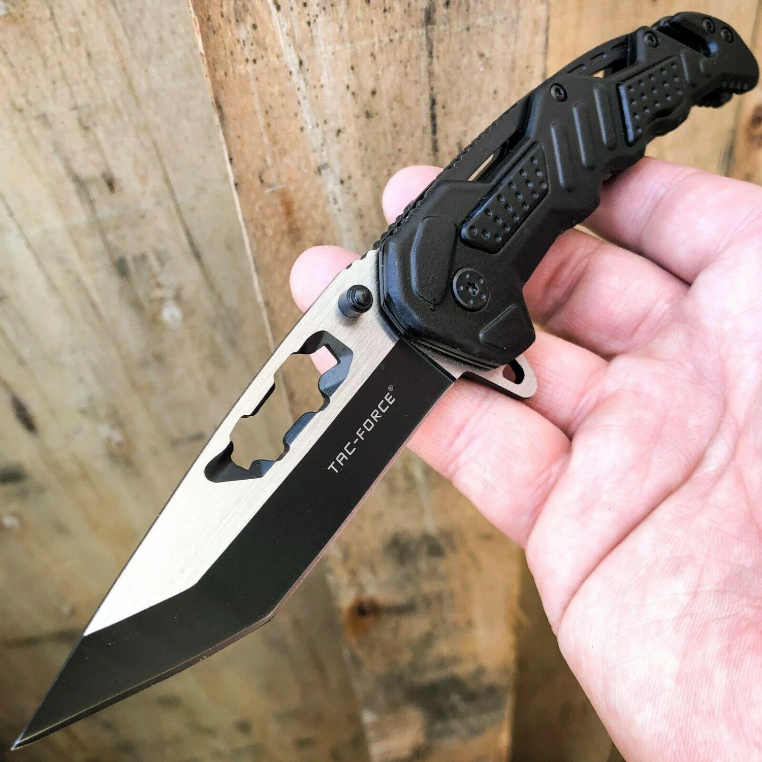 8.25" Tac-Force TANTO Rescue Spring Open Assisted Pocket Knife 4 8.25" Tac-Force TANTO Rescue Spring Open Assisted Pocket Knife - Image 2