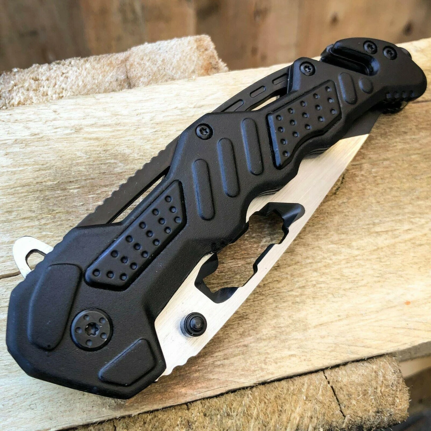 8.25" Tac-Force TANTO Rescue Spring Open Assisted Pocket Knife 5 8.25" Tac-Force TANTO Rescue Spring Open Assisted Pocket Knife - Image 3